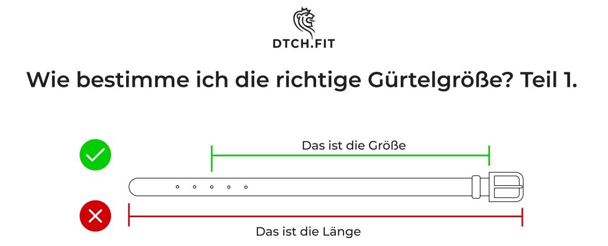 Gürtelgröße zu bestimmen