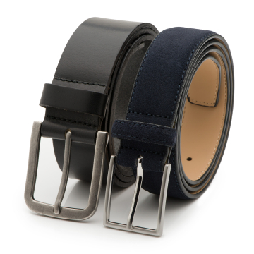 Herrengürtel Jake aus Leder & Wildleder - 2er-Pack - 4 cm & 3,5 cm breit