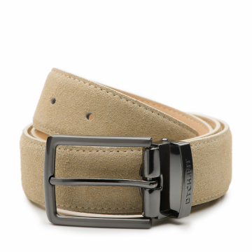 DTCH.FIT Wildledergürtel Oliver - verstellbare Schnalle in Rotguss - 3,5cm breit