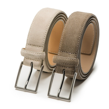 Herrengürtel Bobby aus Wildleder – 2er-Pack – 3,5cm breit