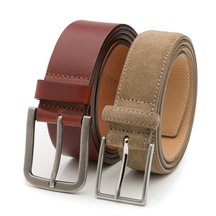 Herrengürtel Felix aus Leder & Wildleder - 2er-Pack - 4 cm & 3,5 cm breit main product photo